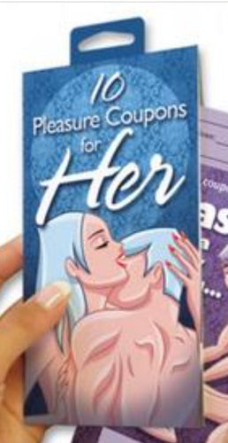 10 Pleasure Coupons for Her cards, coupons Kinky-Lady 