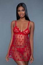 Load image into Gallery viewer, RASHEEDA Lingerie Kinky-Lady SMALL RED 
