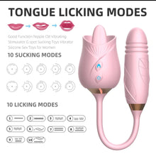 Load image into Gallery viewer, Rose Licking combo vibrator Kinky-Lady 
