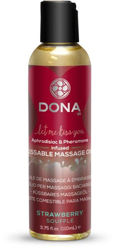 Kissable Massage Oil- Strawberry Souffle Bath, Body and Beauty Sex Toy Club 